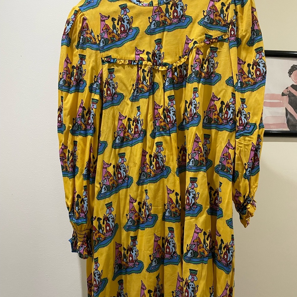 Women’s Nooworks Dog Party Print Dress in Stevie Style, size M. - Picture 6 of 7
